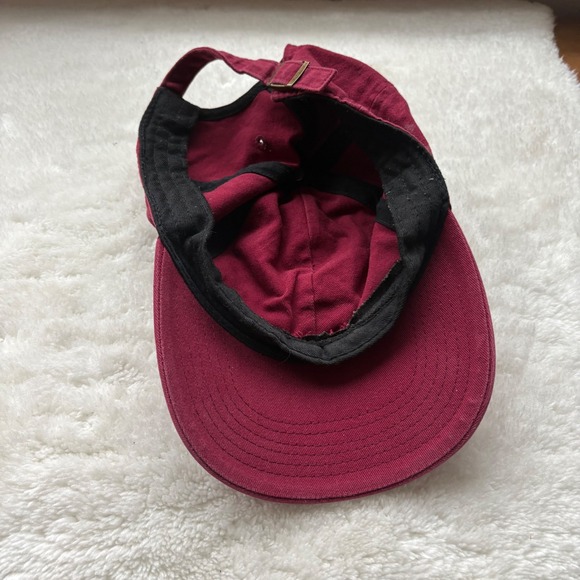 Covering Author Studio Burgundy Dad Hat Baseball Cap Adjustable Strap - Picture 6 of 6